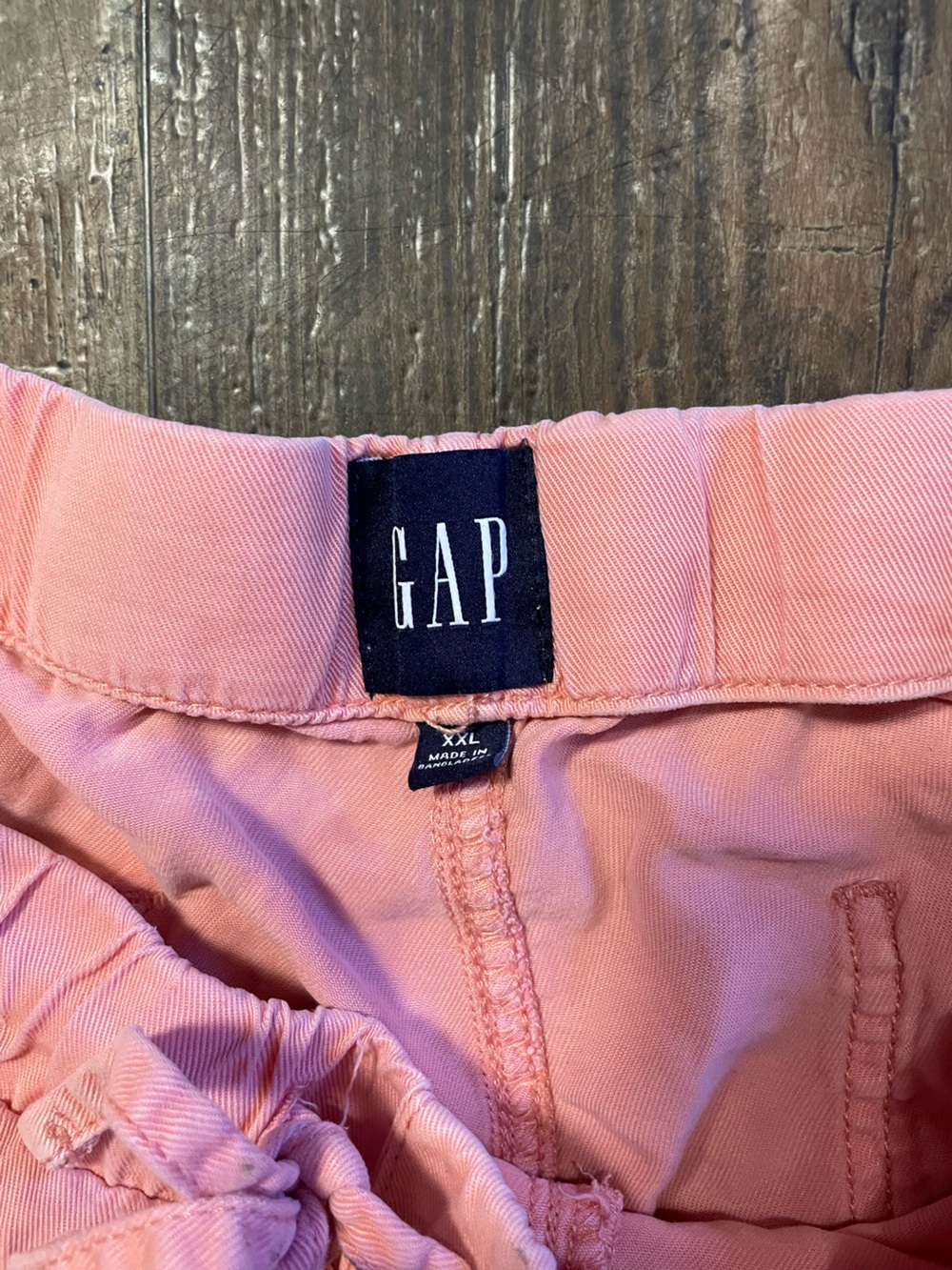 GAP Coral Pink Lyocell Drawstring Women's Casual Shorts - Picture 3 of 6